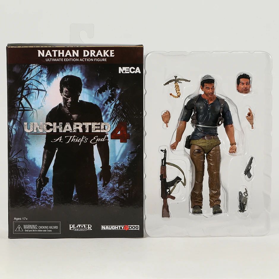 NECA Nathan Drake Uncharted 4 7" Action Figure Ultimate Movie Collection Toy