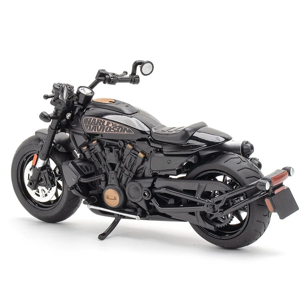 1:12 Harley SPORTSTER S Moto Alta Simulação Liga de Metal Fundido Modelo de Carro Coleção de Luz e Som Brinquedos Infantis Presentes M41