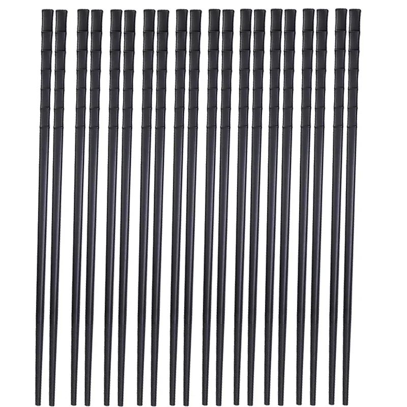 Metal Alloy Chinese Chopstick Reusable Non-slip Sushi Food Chop Sticks Japanese Korean Chopsticks Kitchen Tableware Accessories