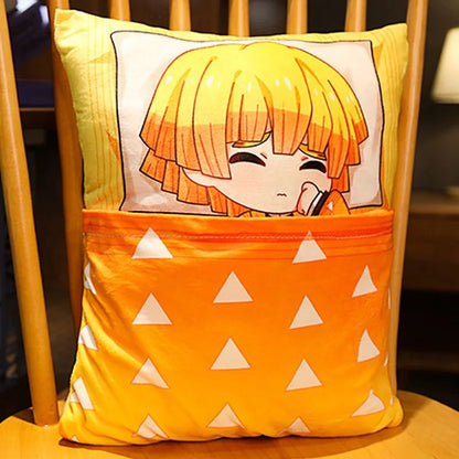 Demon Slayer Plush Stuffed Pillows Kimetsu No Yaiba Dakimakura Cute Anime Throw Pillow Kawaii Doll Tanjirou Nezuko Body Cushion
