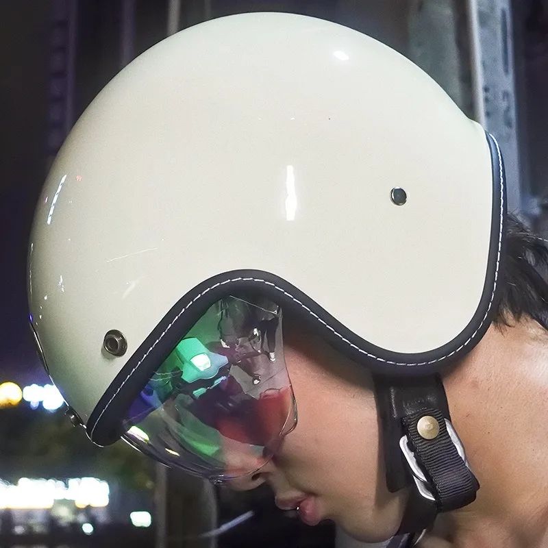 Retro Half Helmet for Motorcycle & Electric Vehicle - Unisex Universal Fit with Personalized Designs