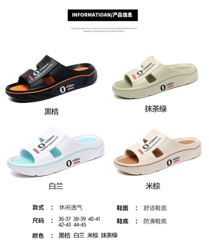 New Summer Men Massage Slippers Sides Indoor Outdoor Sandals Soft Sole Slides Male Flip-flops Men's Sandals Beach Casual Shoes