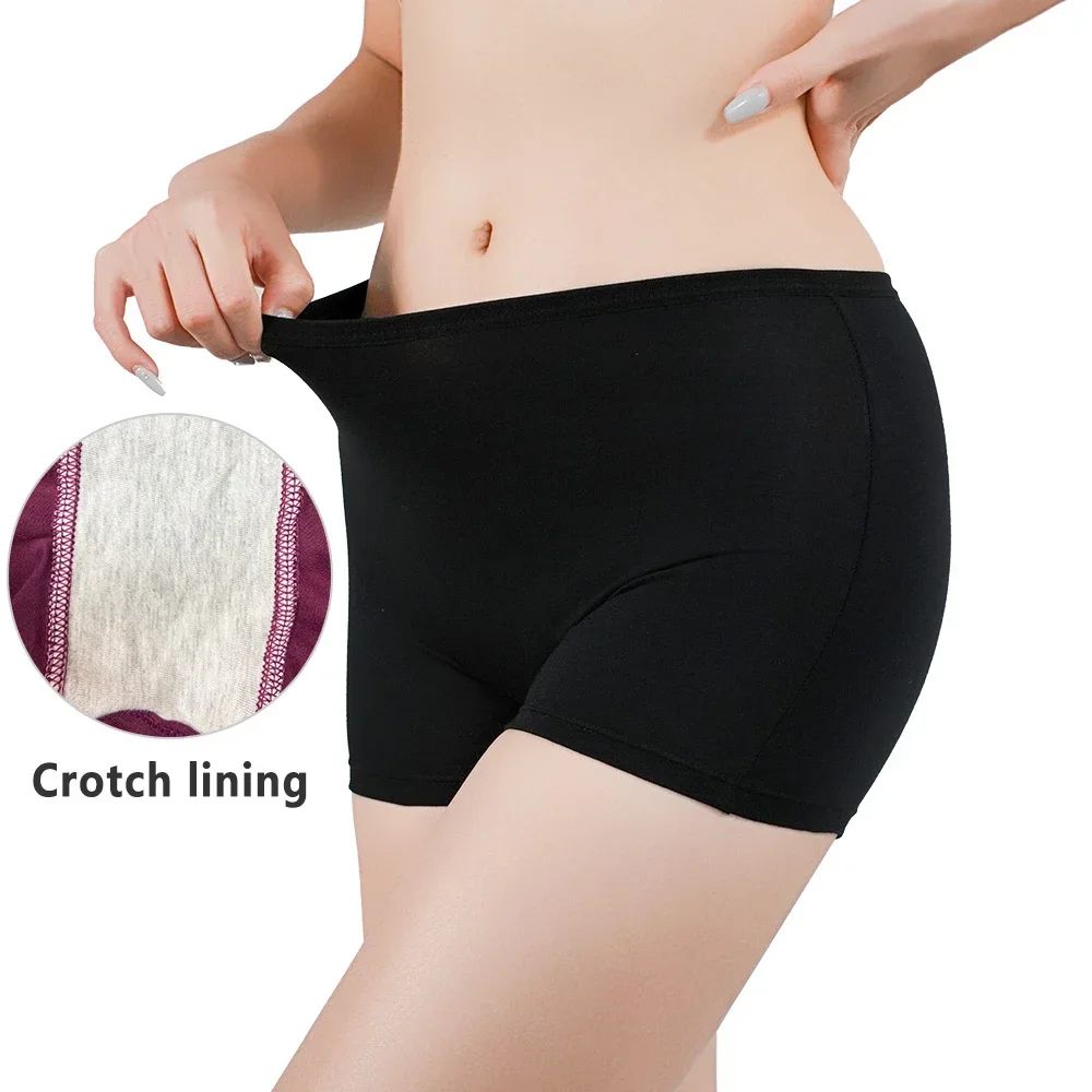 Women Safety Panties Boxer Shorts Female Ladies Seamless Underwear Woman Underpants Panty Pants Black Beige Protective Boyshorts