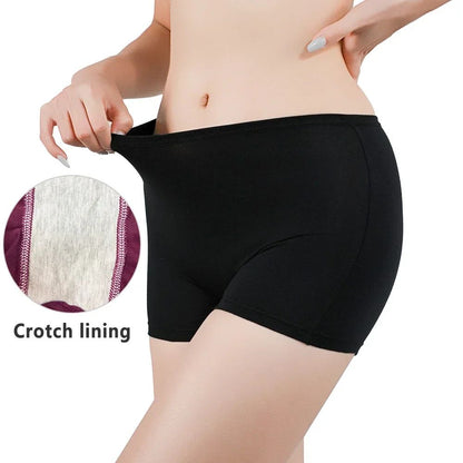 Women Safety Panties Boxer Shorts Female Ladies Seamless Underwear Woman Underpants Panty Pants Black Beige Protective Boyshorts