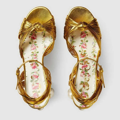 Luxury Brand Women's Summer Fashion Metal Platform Sandals Large 34-42 Super High Heel Thick Bottom Rivet Party Women's Shoes