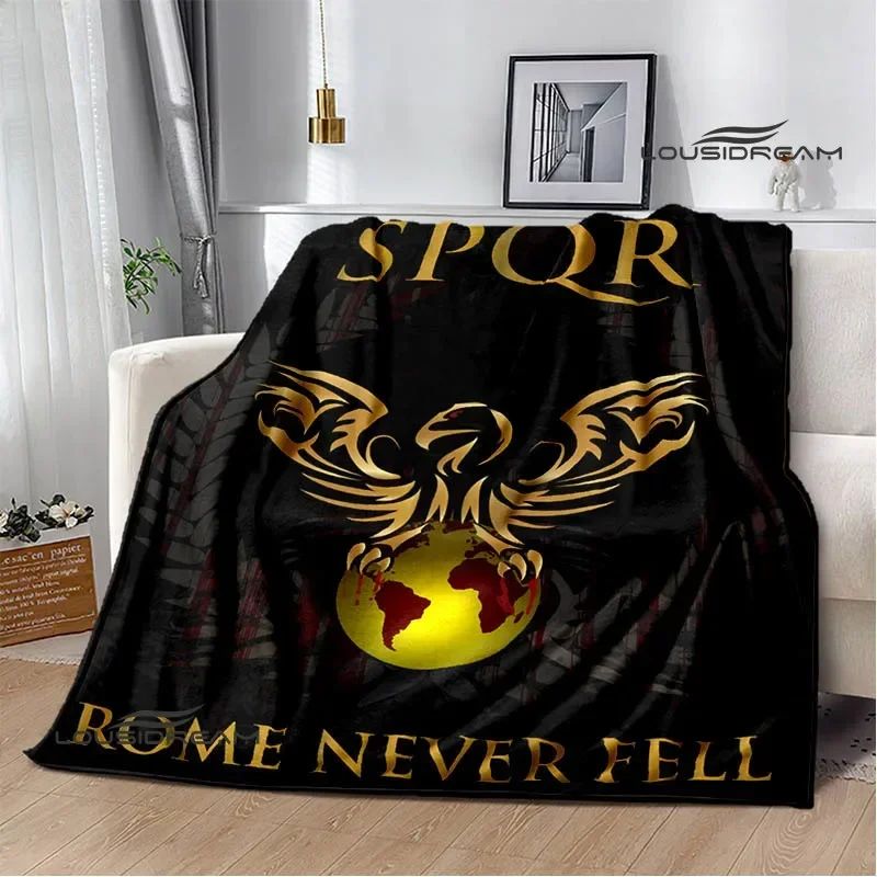 Roman SPQR logo printed blankets Children's warm blanket soft and comfortable blanket home travel blankets birthday gift
