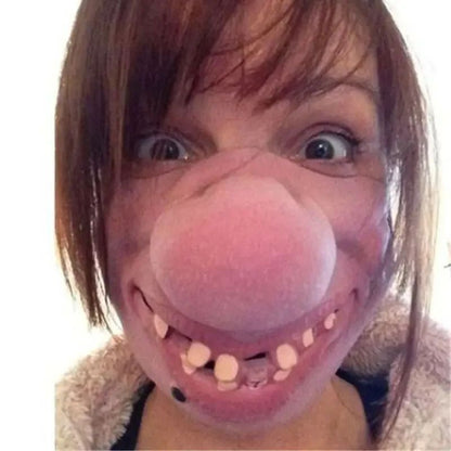 Funny Latex Half Face Masks Adult Clown Mask Horrible Masks Humorous Funny Elastic Band Faced Mask Halloween Party Cosplay Props