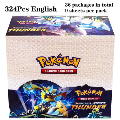 324 pçs/caixa Pokémon TCG: Sol e Lua, Escuridão Incendiada, 36 Pacotes, Caixa de Booster, Jogo de Cartas Pokémon, Brinquedos Colecionáveis, Jogo de Tabuleiro Prismático