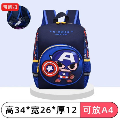 Mochila escolar de jardim de infância para meninos, desenho animado fofo de dinossauro, para estudantes, bebês de 2 a 5 anos, mochila de menina, mochila Homem-Aranha