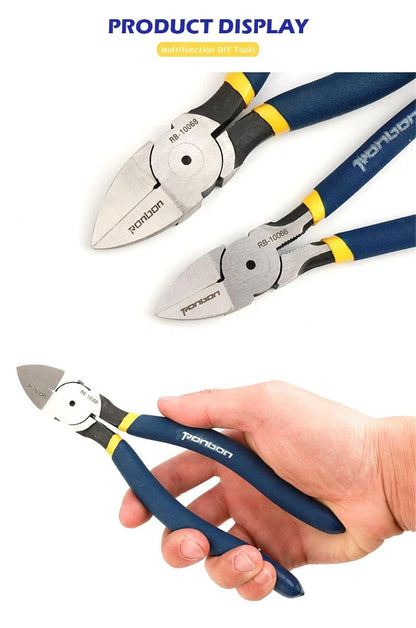 Alicate de Corte Diagonal 5/6 Polegadas Ferramenta Desencapadora de Fios Cortador Lateral Rebarbador de Cabos Alicate Eletricista DIY Ferramentas Manuais de Reparo