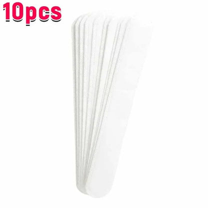 10/40pçs Adesivos Absorventes de Suor para Chapéus Femininos Masculinos Fita Branca Invisível Antissujeira para Boné Esportivo Tiras Redutoras de Tamanho de Chapéu