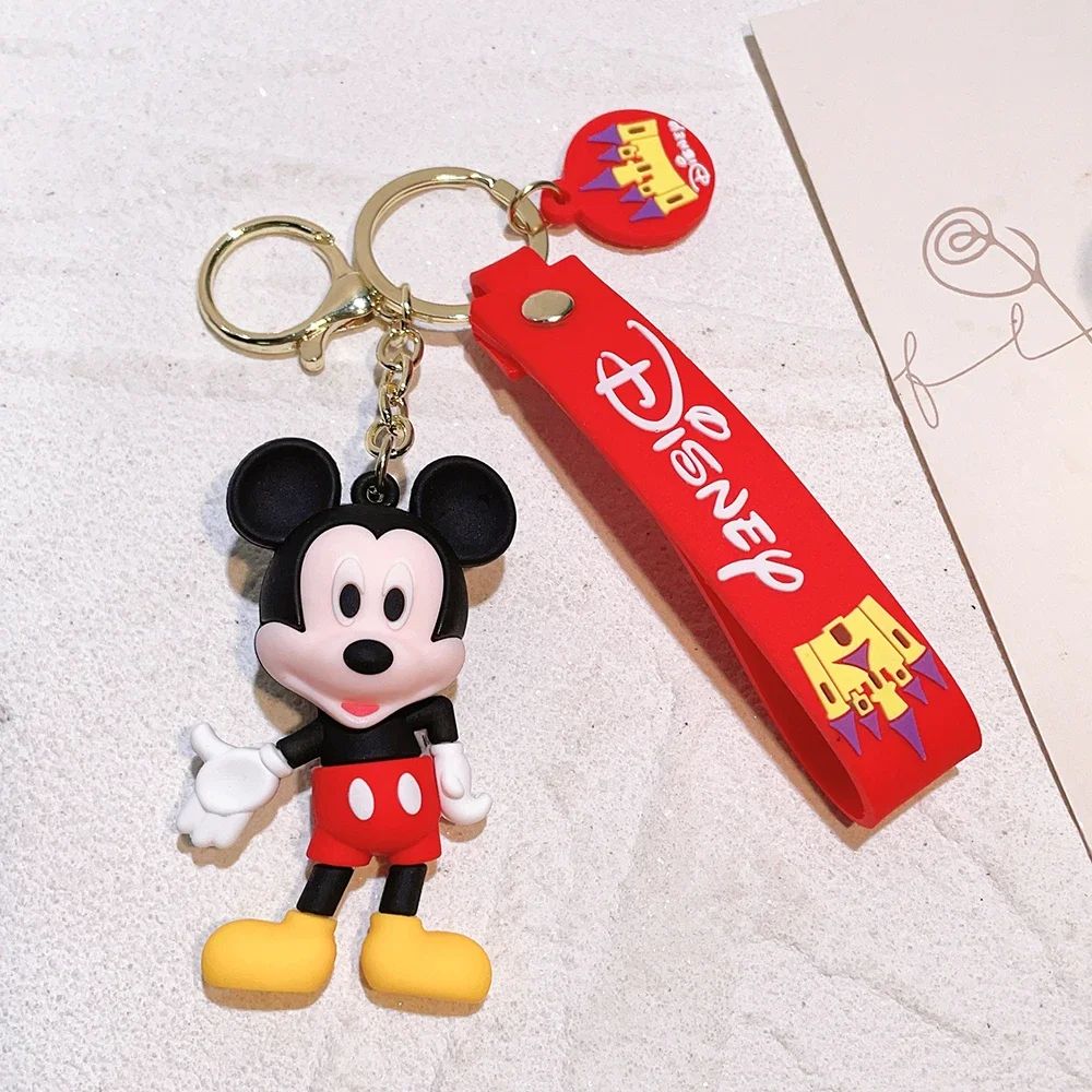 Disney Anime Mickey Chaveiro Desenho Animado Stitch Fofo Minnie Chaveiro Estudante Bolsa Pendurada Chaveiro Carro Tudo-a-ver Presentes de Natal