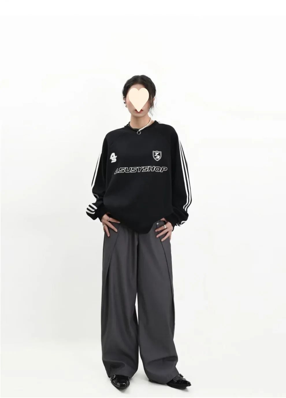 American Style High Waist Draped Suit Pants Women's Spring Autumn Loose Trendy Versatile Wide Leg Casual Floor Length Straight L