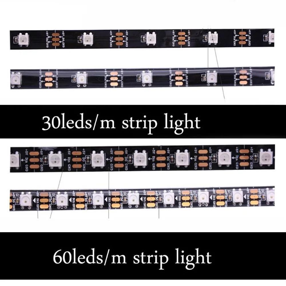 Addressable Rainbow PC Digital WS2812b LED Strip Light for 5V 3pin ARGB Header PC Case Asus Aura Sync RGBIC Fusion MSI Mystic