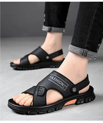 Hot Sale Men Sandals Casual Shoes Outdoor Walking Sandals for Men Beach Shoes Men Slippers Open Toe Flat Two Passes