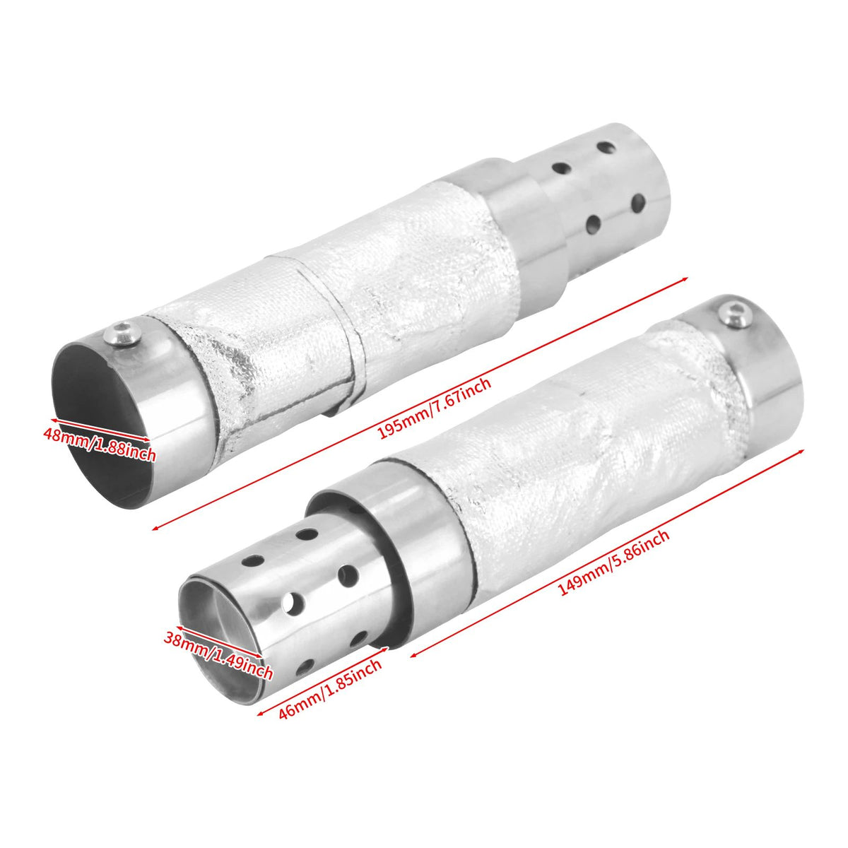 Motorcycle Universal Quiet Baffle Exhaust Pipe Muffler For Harley Sportster XL 48 883 Touring Street Glide Softail Dyna