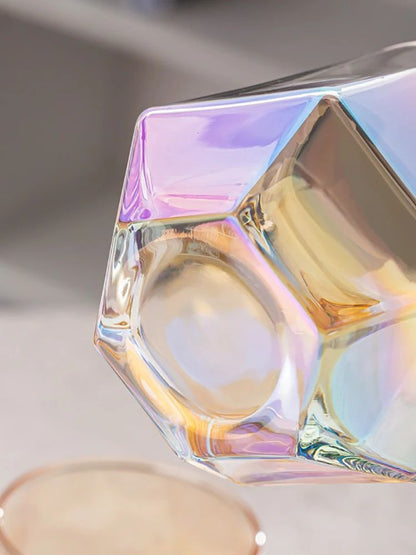 Taças de Vinho Borda Hexagonal 300ml Taça Transparente para Coquetéis Bar Festa Clube Banquete Utensílio para Beber Champanhe Limonada Água