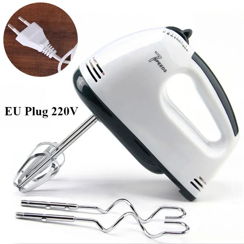 Handheld 7 Speed Automatic Electric Mixer Multi Functional for Food Egg Cream Cake Dough Mixing Baking Kitchen Home Use
