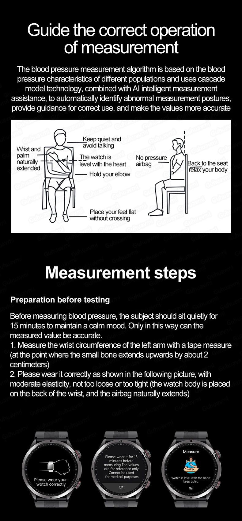 2026 New Health track NFC Air Pump+Air Bag Smartwatch Men Accurate Blood Pressure watches Uric Acid ECG Call Smart Bracelet lady