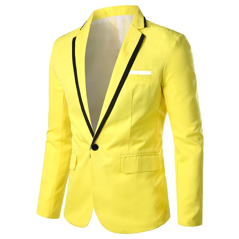 Man Party Dresses Leather Dress Coats Suits Blazer Clothing Men's Solid Color Suit Coat Mens Blazers