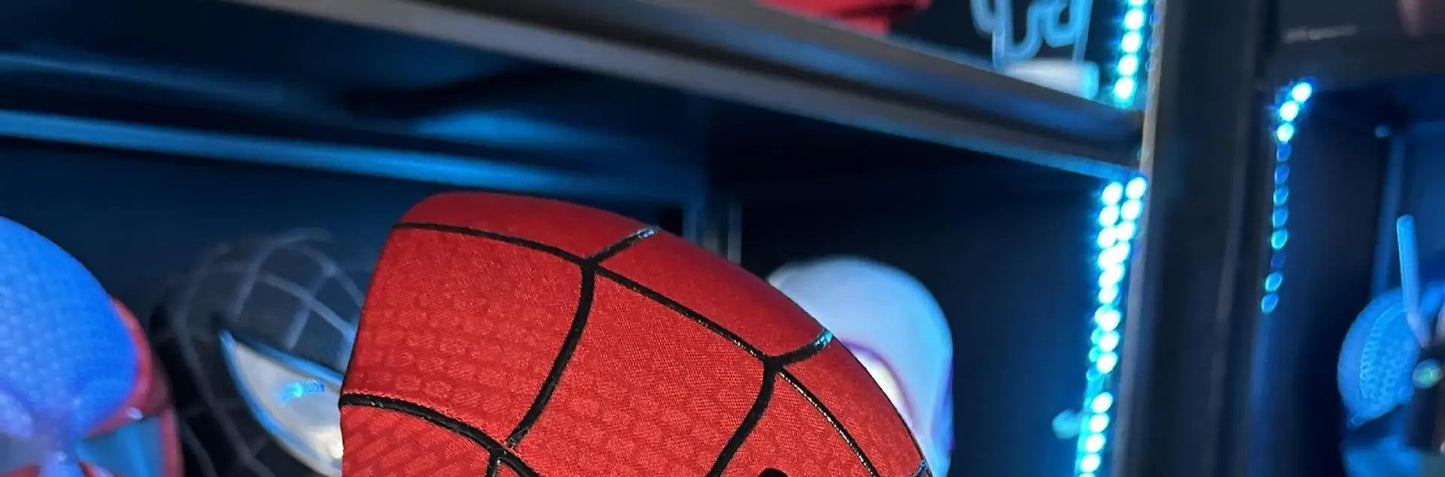 Homem-Aranha Cosplay Máscara Eletrônica de Olhos Móveis Homem-Aranha 1:1 Brinquedos com Controle Remoto para Adultos e Crianças de Presente