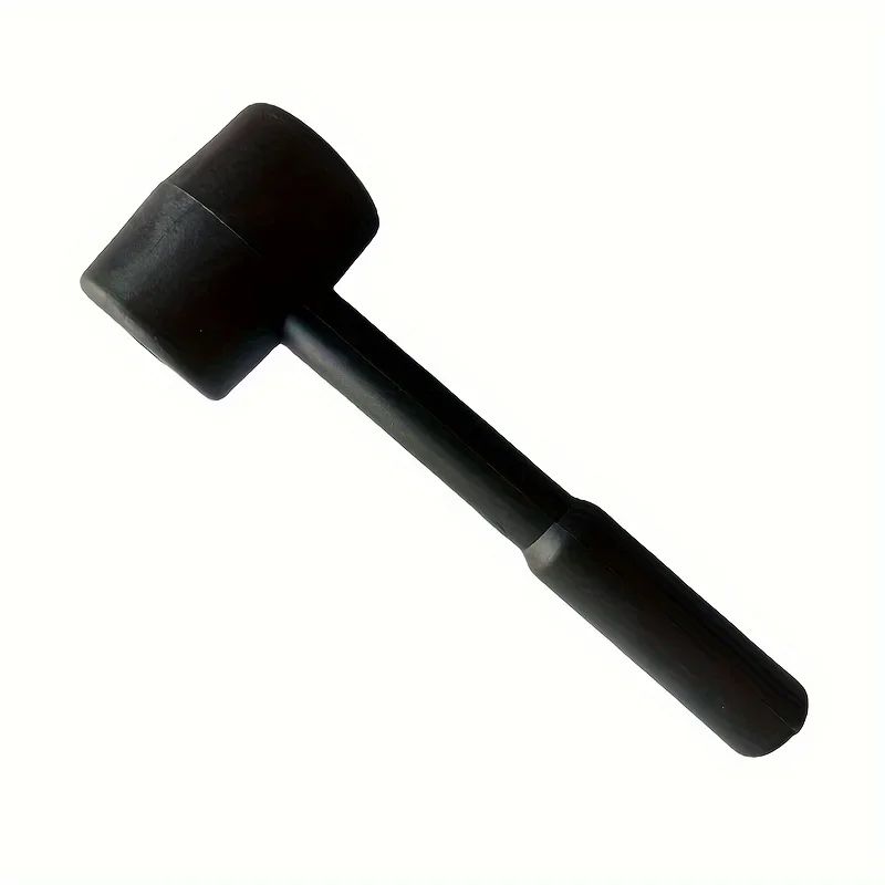 Martelo de borracha preto – ferramenta durável e versátil para bricolagem, reparos domésticos e uso industrial, perfeita para ideias de presente