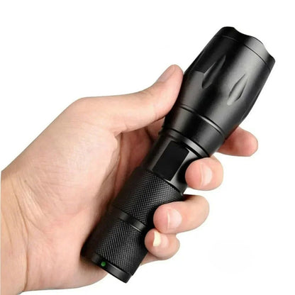 High Power T6 LED Flashlights Camping Torch 5 Light Modes Zoom Light Aluminum Alloys Waterproof Material External 18650 Battery