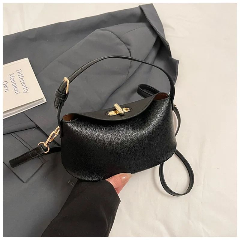 Niche Brand Women's Fashion Handbag Soft Versatile Shoulder Messenger Bag 2025 Super Hot Yellow Portable Bucket Bag Women's Bag