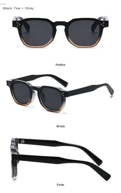 JNPCXI Fashion Vintage Rivet Oval Sunglasses Women Men Luxury Leopard Sun Glasses Anti Blue Light Eyeglasses Frame