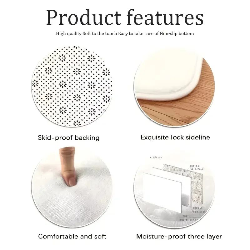 Christmas Rug Washable Non Slip Vintage Christmas Tree Living Room Entryway Mat Indoor for Bedroom Dining Room Playroom Carpet