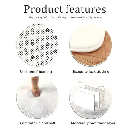 Christmas Rug Washable Non Slip Vintage Christmas Tree Living Room Entryway Mat Indoor for Bedroom Dining Room Playroom Carpet