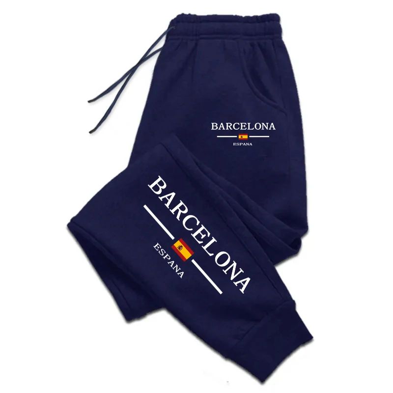 Calça de Moletom Masculina Estampada Urbana Calça Esportiva para Uso Diário Casual de Pista Calça Jogging Masculina Rua