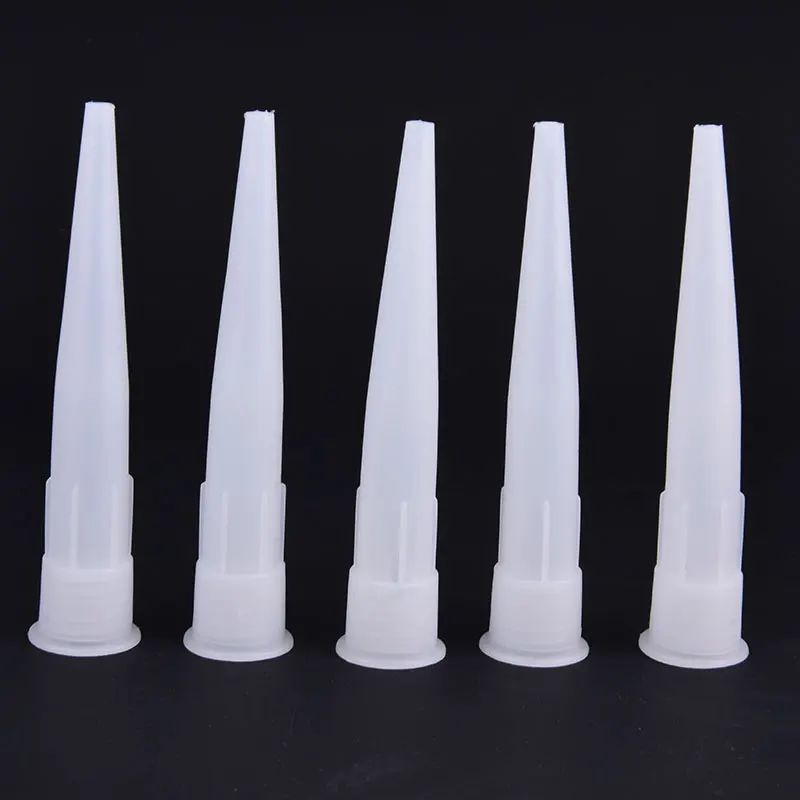 5-50 Peças Bicos de Vidro Plástico Bicos de Pistola de Calafetagem de Cola de Vidro Pontas de Calafetagem de Silicone para Selante Tampas de Boca Ferramentas de Construção Doméstica