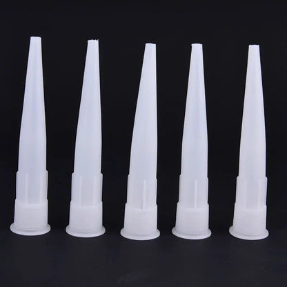 5-50 Peças Bicos de Vidro Plástico Bicos de Pistola de Calafetagem de Cola de Vidro Pontas de Calafetagem de Silicone para Selante Tampas de Boca Ferramentas de Construção Doméstica