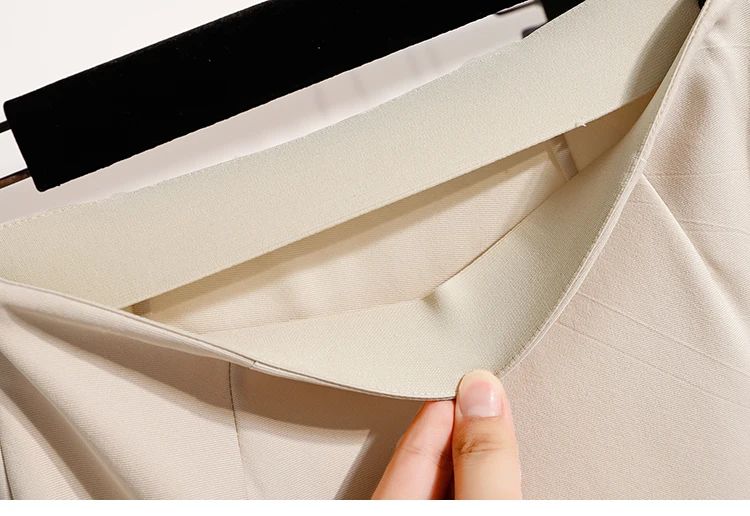 A-Line Mini Skirt High Waist Mid Length Skirts Women's Slimming Black Autumn Elastic Waist Design Solid Color Versatile Skirt