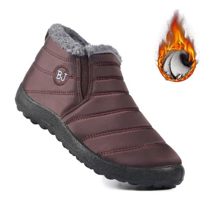 Botas Masculinas de Neve para Área Externa Sapatos Masculinos Botas de Inverno Masculinas Botas de Caminhada Cano Curto Botas Impermeáveis Masculinas Sapatos de Trabalho Calçados