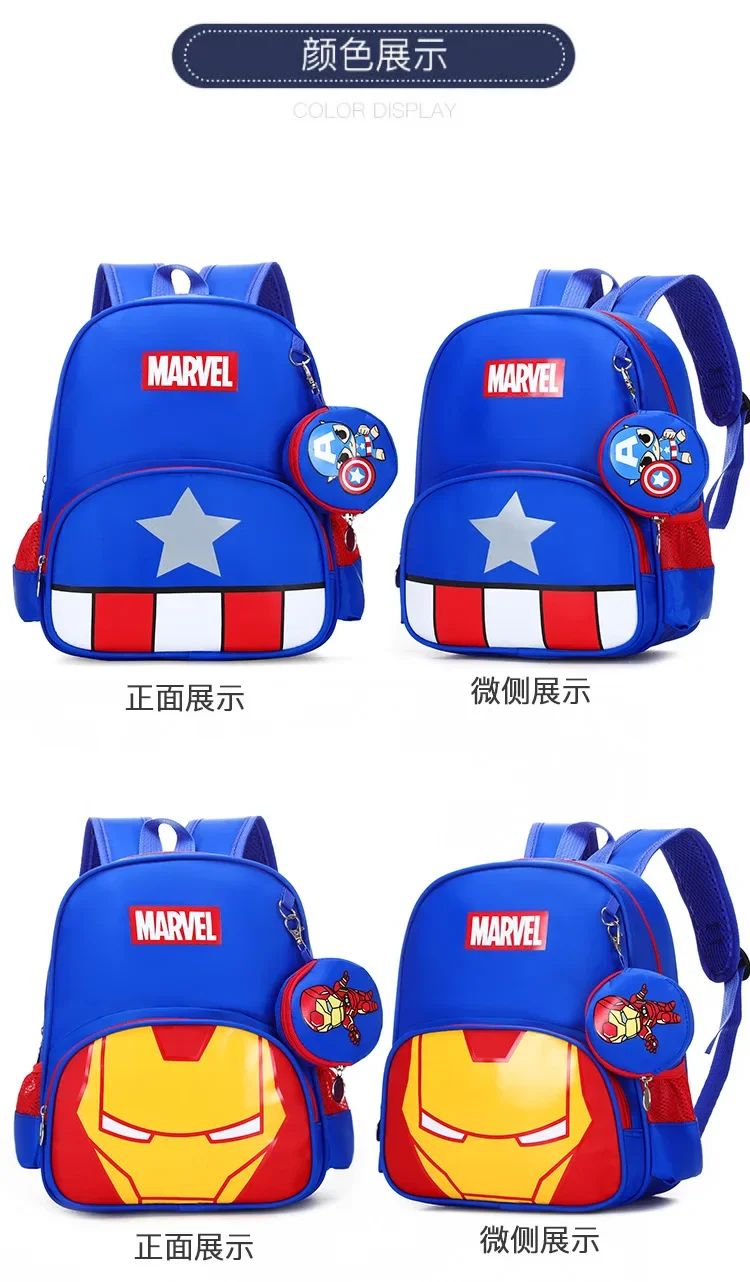 Novas Mochilas Escolares Infantis Meninos Meninas Homem-Aranha Desenho Animado Mochilas Infantis para Jardim de Infância Mochilas Ortopédicas para Crianças de 4 a 13 Anos