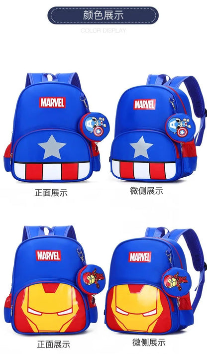 Novas Mochilas Escolares Infantis Meninos Meninas Homem-Aranha Desenho Animado Mochilas Infantis para Jardim de Infância Mochilas Ortopédicas para Crianças de 4 a 13 Anos