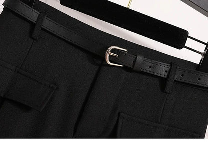 Women's Solid Simplicity Casual Chic Skirt Plus Size Suit Skirts Autumn Winter Fashion New A-line Temperament Large Size Skirt