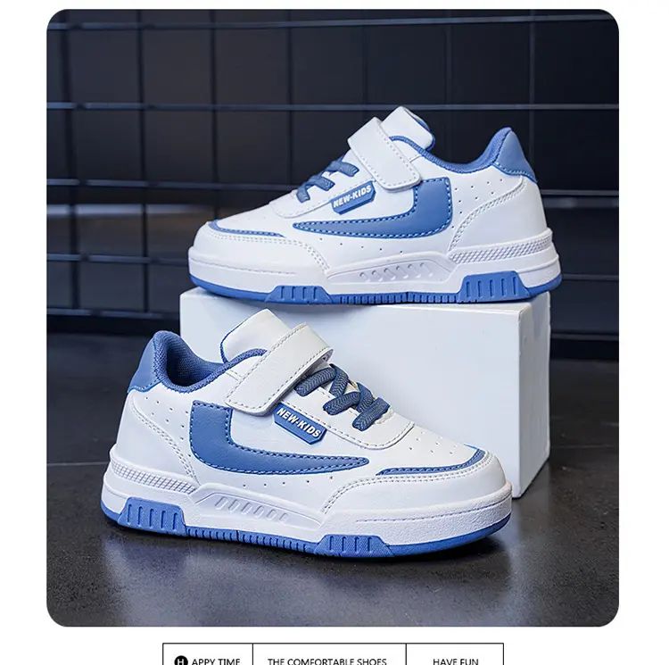 Spring and Autumn Running Sneakers for Kids Non-slip Shoes for Boys Sneakers Leather Kids Tennis Hugh Fashion Mesh Kids Shoes