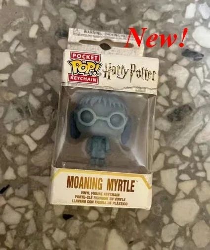 2025 Novo Chaveiro FUNKO Harry com Caixa Ginny Ron Fawkes Hedwig Hermione Pocket Boneco de Ação de Vinil Brinquedos Presentes Decoração