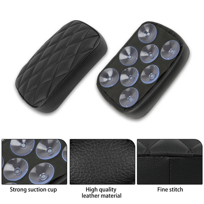 Assento Traseiro Para Passageiro de Moto Retangular Para Harley Dyna 883 Choppers Bobber 8 Ventosas