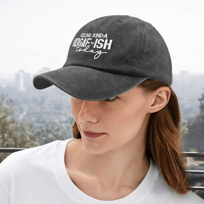 Boné de Caminhoneiro Feminino e Masculino "Feeling Kinda Idgaf Today" Bonés de Sol Bonés de Beisebol Presentes para Homens Esportes ao Ar Livre