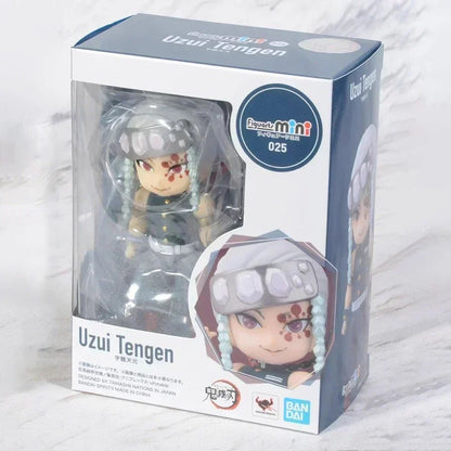Em estoque Bandai Figuarts 100% original mini Demon Slayer Shinobu Kocho & Kamado Tanjirou Uzui Tengen Nezuko Anime Figure Toys WY