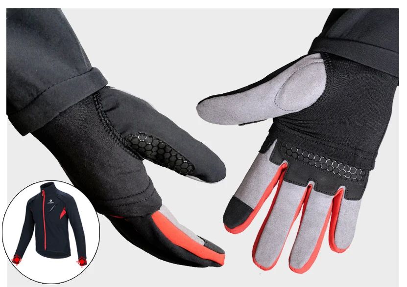 X-TIGER Winter Fleece Thermal Cycling Jacket Coat Windproof Bicycle Clothing Autumn Outdoors Sport Cycling Camping Hiking Jacket