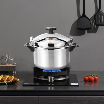Panela de Pressão de Alumínio Compatível com Indução com Válvula de Mola Dispositivos de Segurança 3L/3.17Qt Capacidade Para Fogão Elétrico, a Gás