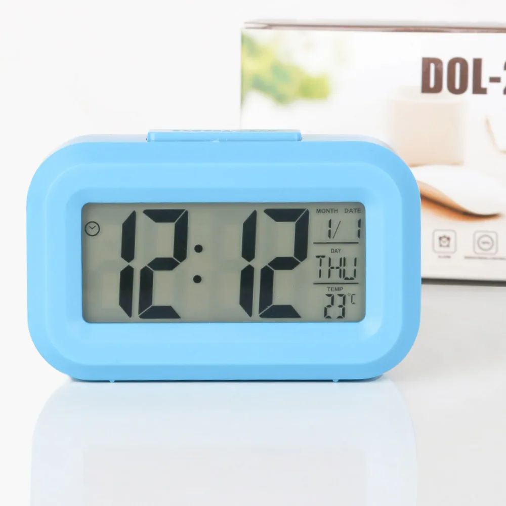 Digital Led Clock Household Bedside Battery Powered Multi-function Alarm Clock Desk Things for the Room Table Clocks Home Decor
