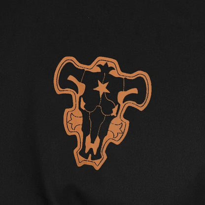 Anime Black Clover Asta Cloak Shawl Headband Black Bull Logo Hooded Cape Cosplay Costume Man Cloak Halloween Costumes