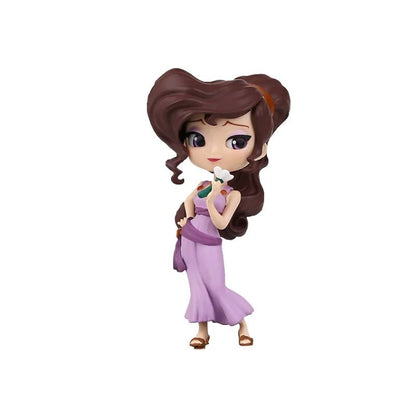 Bandai Original Disney Anime Figure Vilão Sentado Boneca Versão Q Brinquedos Infantis Decoração de Casa Modelo de Aniversário de Menina Presente de Brinquedo Fofo