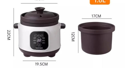 110V/220V Pure Ceramic Electric Slow Cooker Automatic Home Kitchen Appliance Taiwan Made USA Export